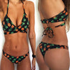 Beautiful Women Pineapple Print Bikini Set