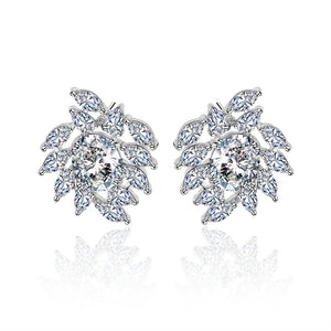 Benmani Marquise And Oval Cut Cluster Stud Earrings